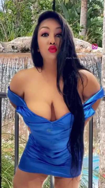 Sexy blue dress