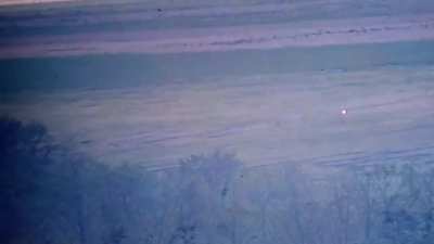 Ukrainians strike lone russian soldier with ATGM