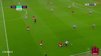 Casemiro late challenge vs Aston Villa (No card given)