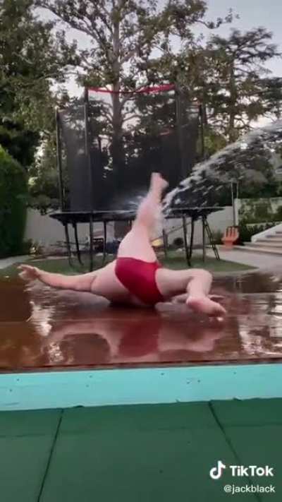 Jack Black killing the WAP dance in speedos