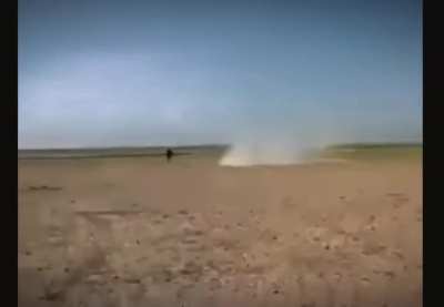 ISIS car bomb chasing an Iraqi police vehicle, the policemen decided to lead the VBIED to a quick death trap. Mosul,2016.