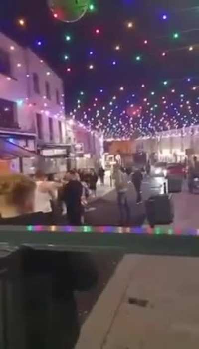 Some carry on in town
