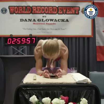 World Record 4 hour plank