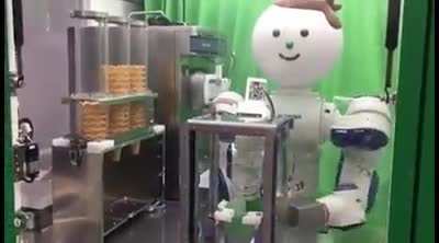 Impressive Soft-Serve Vending Machine