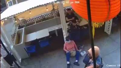 Asian woman randomly punched in face