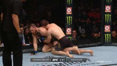 2 Years Ago Today: Khabib Nurmagomedov sumbits Conor McGregor with a neck crank in the 4th Round, during a night that set the all time record for an MMA PPV event. Here is the entire final round (3:17).