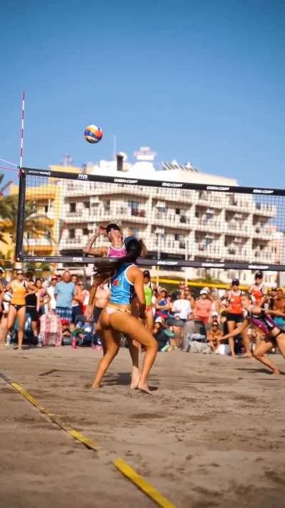 Sofía González and Ángela Herrero - Spanish Beach Volleyball Players 