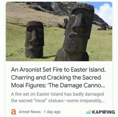 NOOOOOOOOOOO THE MOAI NOOOOOOOO 😭