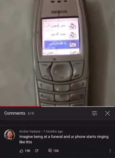 I'm letting it ring