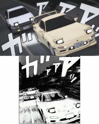 Comparison of Fifth Stage opening and its original manga panel