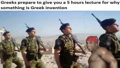 Only strong sperm 💪🏿 can handle a 5 hours lecture for why Aerodynamics is Greek invention