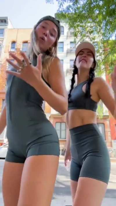 With a friend 