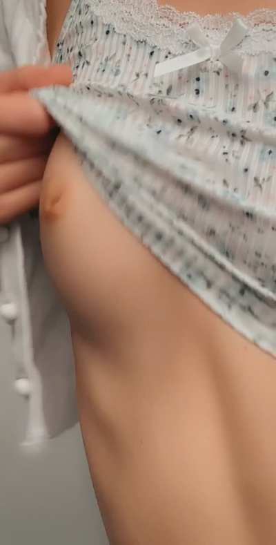 Undressing for you❤️ Free the boobs