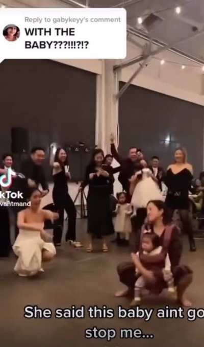 Dancing with the baby
