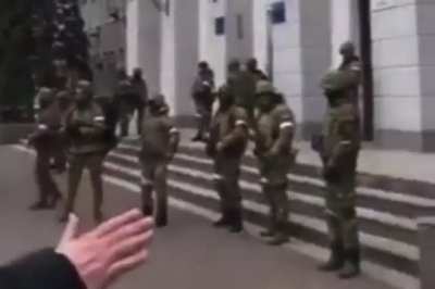 The Ukrainians are shouting 