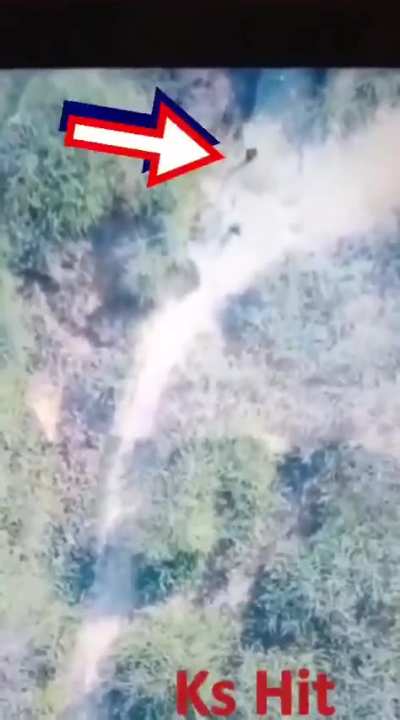 Drone strike from a Pakistani military quadcopter hits a group of Pakistani Taliban (TTP) militants during recent operation in the district of Tank, Khyber Pakhtunkhwa, Pakistan.