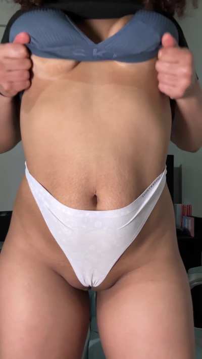 Teasing you with my milf tits