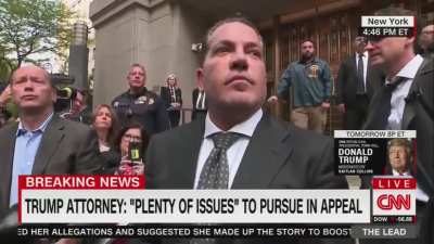 Trump's trial lawyer heckled by someone repeatedly calling him a Neanderthal