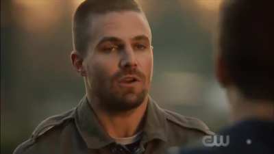 Oliver Queen's speech in Elseworlds aged REMARKABLY WELL