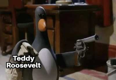The trust buster at work (History memes banned me for a few days)