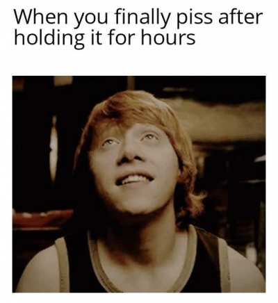 Dont hold your piss