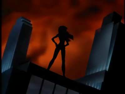 Standing atop tall buildings