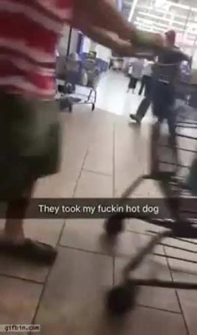 Not his fuckin hot dog