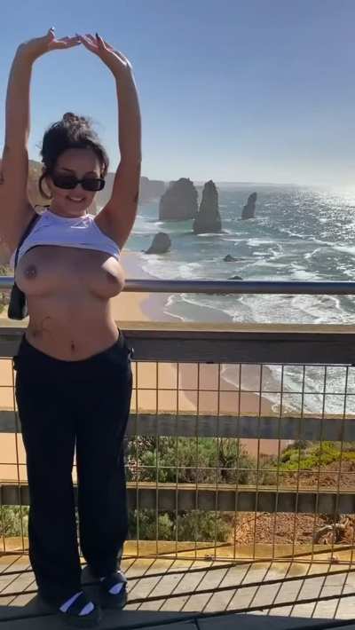 saw the most incredible view today; had to give mother nature a flash!