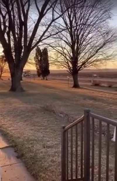 This woman wakes up every morning to wave at a school bus & today was her birthday !