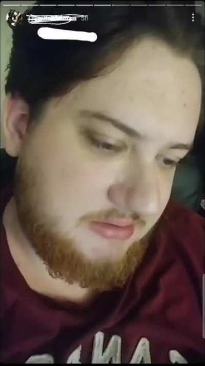 QTard hits Rock bottom, loses family and friends, has no money 🤣 only worry is what a radical like this douche will do