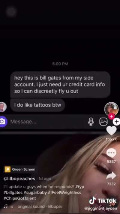 Ah yes, Bill Gates is asking you for some money