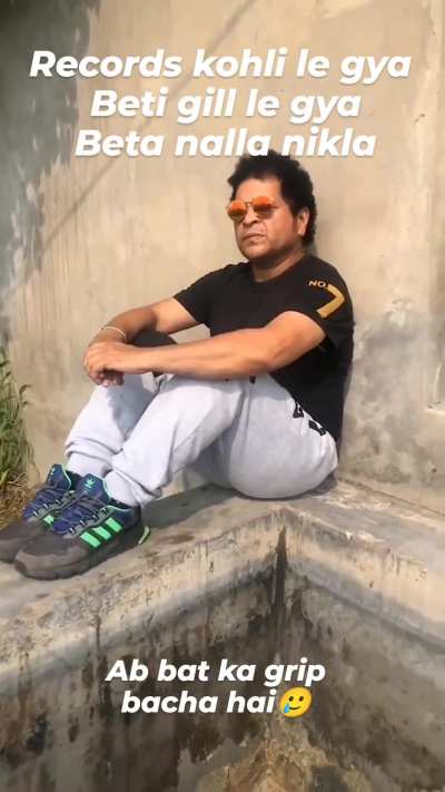 Bat ka grip bhi nikal gaya
