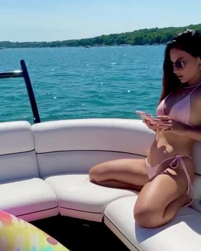 Phone & lake