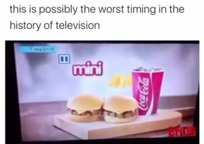 Blursed timing ever