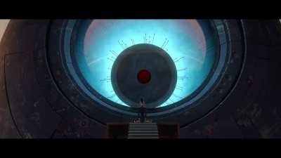This part of the trailer is a reference to the movie Monsters Vs Aliens