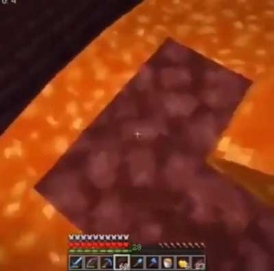 Just entered the nether...