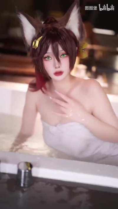 Benefactor~ Would you like to take a bath with me? (Tingyun Cosplay by @图图堡)
