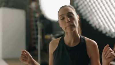 Gal smiling mostly