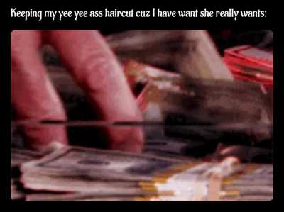 Cash over haircuts