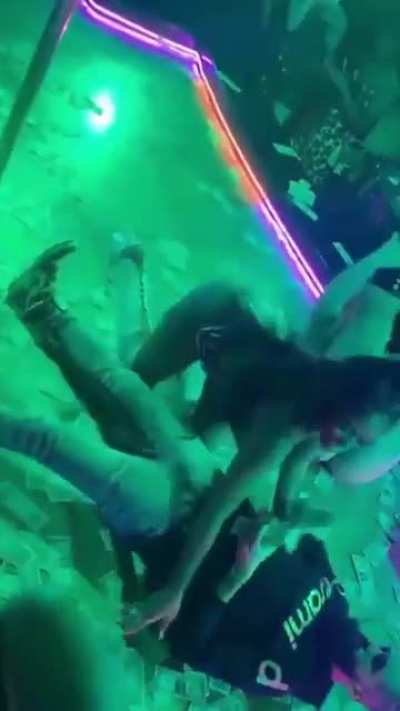 At the club