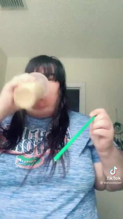 Jokes on her it's decaf