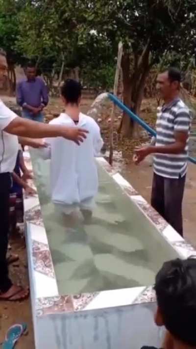 When you're about to get baptized and the devil won't allow it