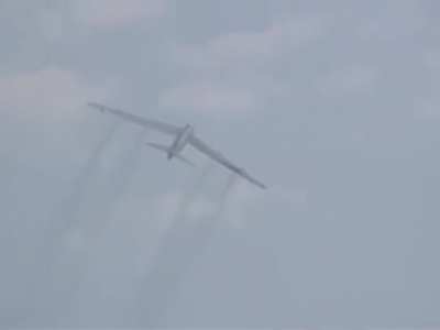 B-52H high-speed pass and rapid climb