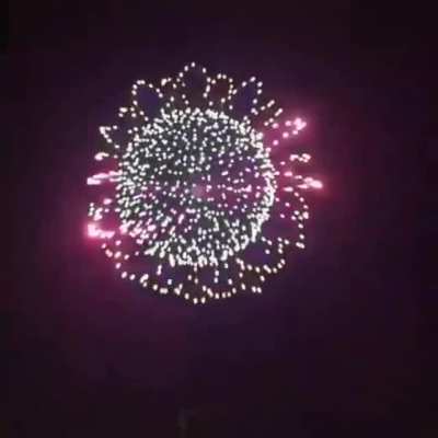 I have never seen a firework like this. How in the hell is this possible? This one shell has to cost an arm and a leg