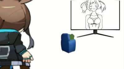 Amiya caught Doktah slacking off during farming again