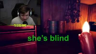 She may be blind but she can hear.