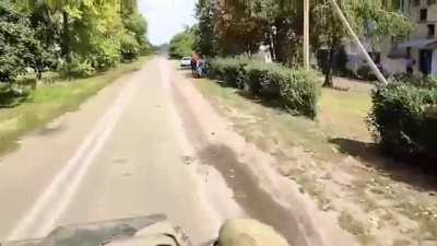 Villagers welcome their liberators in Kharkiv oblast