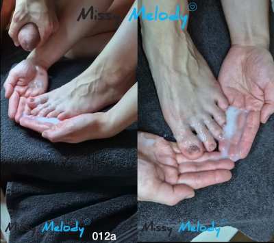 Blasting hot cum all over my pretty toes