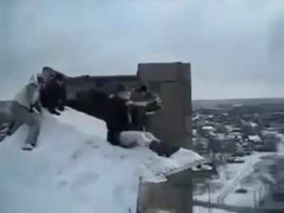 Russian kids having a good time