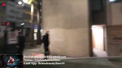 BehindEnemyLines trolls antifa - Portland 11th November